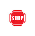 stop sign vector image vector image