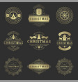 christmas labels and badges design elements vector image