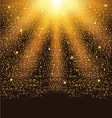 golden falling sparkling particles and stars vector image