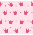 princess crown seamless pattern background vector image