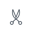 scissors related glyph icon vector image vector image