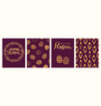 easter cards set vector image vector image