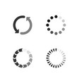 set icons loading progress vector image