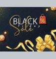 black friday super sale decorative realistic vector image