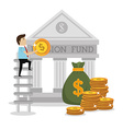 money pension fund vector image