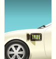 electric car on small aa batteries vector image vector image