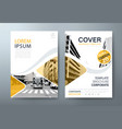 annual report brochure flyer book cover templates vector image
