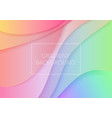 paper art cartoon abstract waves trendy gradient vector image vector image