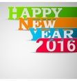 paper strips with happy new year 2016 text vector image vector image