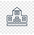 building concept linear icon isolated vector image