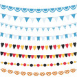 oktoberfest set of flags bunting garland vector image vector image