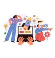 business people man woman characters vector image vector image