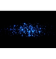 glowing blue lights on a black background vector image