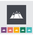 mountain icon vector image vector image