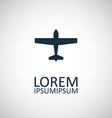 airplane icon vector image vector image