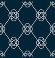 seamless nautical rope pattern vector image vector image