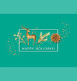 christmas and new year background vector image vector image