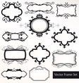 frame labels set vintage vector image
