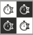 clock time icon stopwatch timer symbol vector image