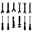 screwdriver and screw wrench vector image vector image