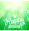 easter background rays green vector image vector image
