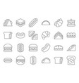 hamburger hotdog club sandwich mexican taco egg vector image