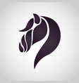 horse logo icon design vector image vector image
