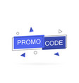 promo code coupon vector image vector image