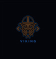 viking helmet ornament vector image vector image