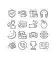 technical info vacancy and headphones icons vector image
