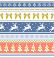 a white scandinavian christmas seamless pattern vector image vector image