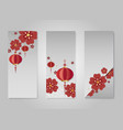 chinese new year mockup collection vector image