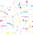 cmyk ink splashes seamless pattern vector image vector image