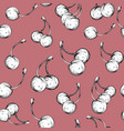 seamless pattern with cherry berries vector image vector image