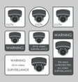 cctv camera security surveillance system vector image