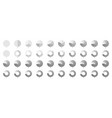 segment slice icon wheel round diagram part pie vector image
