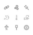 chain gear pin liverthermometer like heat vector image