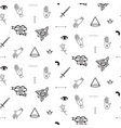 doodle hipster flash tattoo style seamless vector image vector image