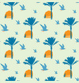 seamless pattern with seagulls silhouettes vector image vector image
