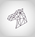 horse logo icon design vector image vector image