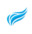 abstract wing - concept business logo template vector image