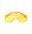 flat icon safety goggles glasses vector image