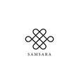 samsara icon guts buddha bowels vector image vector image