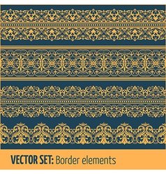 Set of border elements and page decoration Vector Image