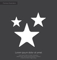 stars premium icon white on dark background vector image vector image