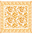 golden baroque rich luxury pattern vector image vector image