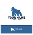 king kong logo design creative kong logo vector image vector image