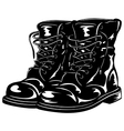 black boots vector image