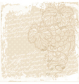 grape vine background vector image