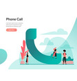 phone call concept modern flat design vector image vector image